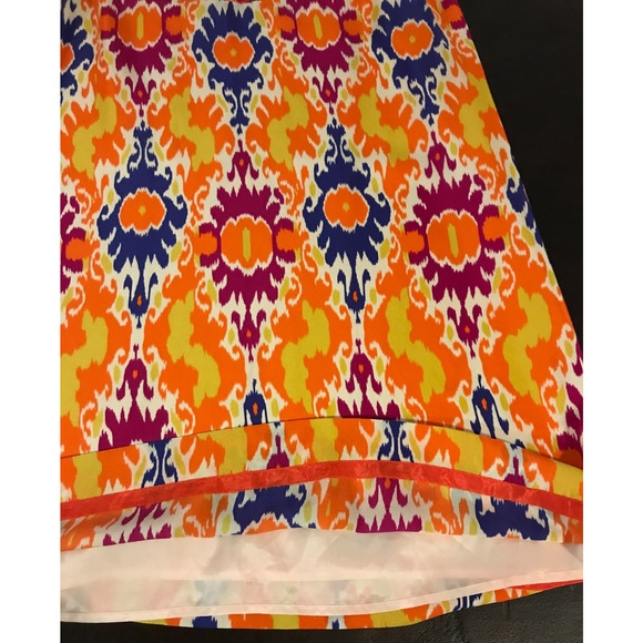 Anthropologie Floreat Kaleidoscope Print Silk Sequin Shift Dress - Size 10 - Picture 11 of 12